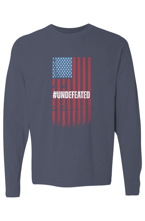 Undefeated Flag Heavyweight Long Sleeve T Shirt
