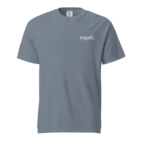 MYOB garment-dyed heavyweight t-shirt